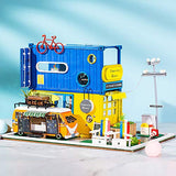 Spilay Dollhouse Miniature with Furniture Kit,DIY Dollhouse Kit Handmade Mini Modern Model Plus Music Box ,1:24 Scale Creative Doll House Toys for Children Girl Birthday Gift for Lover(Hello Summer)