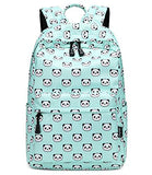 Abshoo Lightweight Cute Panda Backpacks for Girls School Backpacks With Lunch Bag (3pc Panda Teal)