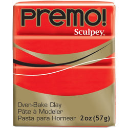 Premo Sculpey Polymer Clay 2oz-Cadmium Red