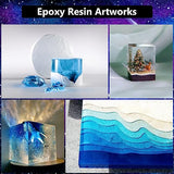 KISREL Epoxy Resin 82OZ - Crystal Clear Epoxy Resin Kit - No Yellowing No Bubble Art Resin Casting Resin for Art Crafts, Jewelry Making, Wood & Resin Molds(41OZ x 2)