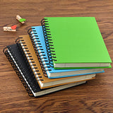 Coopay 4 Pack A5 Hardcover Spiral Notebook College Ruled Notebooks Journal Diary Planner Lined Notebook with Removable dividers for School Office Business Supplies, 8.3 x 5.5 inch
