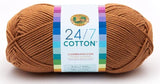 Lion Brand Yarn - 24/7 Cotton - 6 Skein Assortment (Mix 6)
