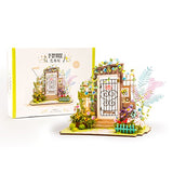 Rolife Dollhouse Kits to Build-Wooden Puzzle-Flower House-DIY Art House Crafts-Best Birthday for Girls Women Friends Mom Wife(Garden)