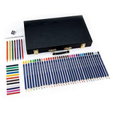 Royal & Langnickel Essentials 59pc Two-Tier Black Series Drawing Wooden Box Artist Set