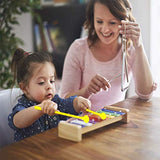 Xylophone for Kids: Glockenspiel Toy Best Birthday/Holiday Gift Idea - With(Four) Child-Safe Mallets 2 Wood 2 Plastic, 3 Music Card & Whistle Included