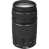 Canon EF 75-300mm f/4-5.6 III Telephoto Zoom Lens Kit with 2X Telephoto Lens, HD Wide Angle Lens