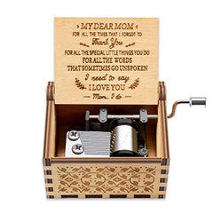 Hefonti Music Box for Mom Gift to Mom from Daughter Son Birthday Anniversary Thanksgiving Play You are My Sunshine