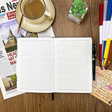 Notebook Journal, College Ruled Notebook Lined A5 160 Pages,Hard Cover Journals for Writing, Notebooks for Work Office School Women Men,5.7 inches x 8.4 inches(Black)