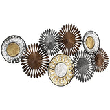 Newhill Designs Sparks and Disks 39 1/4" Wide Industrial Metal Wall Art