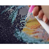 5D Diamond Painting Kits Full Drill DIY Beach Love Diamond Paintings Art Crystal Rhinestone Embroidery Pictures Cross Stitch Arts Craft for Home Wall Decor Gifts (Beach Heart 12X16 inch)