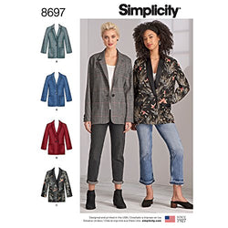 Simplicity Creative Patterns Pattern 8697 Misses'/Women's Oversized Blazer Tops