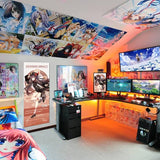 Genshin Impact Hu Tao Poster Life Size Anime Art Prints for Home Wall Decor, 15.8in x39.4in