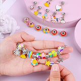 RLGPBON Charm Bracelet Making Kit, Jewelry Making Supplies Charm Pendants, Unicorn Gifts Set for Teen Girls Arts and Crafts for Kids (122pcs)