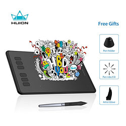 Huion Inspiroy H640P Graphics Drawing Tablet Digital Pen Tablet Battery-Free Stylus with 8192