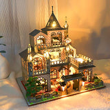 Fsolis DIY Dollhouse Miniature Kit with Furniture, 3D Wooden Miniature House , 1:24 Scale Miniature Dolls House kit (PC2115)