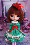 leoglint Blythe Doll Clothes, Christmas Dress Clothing for Blythe Doll 30 cm 1/6 Bjd Dolls Azone ICY Licca Doll