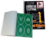 Complete TEMPORARY TATTOO AIRBRUSH SET – Includes 8 Color Temporary Tattoo Paint