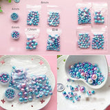 DadaCrafts(TM) 1000PCS 4mm Blue Mermaid Faux ABS Pearl Beads for Jewelry Making