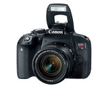 Canon EOS REBEL T7i EF-S 18-55 IS STM Kit, EF 75-300mm III, SanDisk 64GB, XIT Wide Angle, Telephone