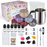 SIMPLY + Candle Making Kit Supplies 95 Pieces, DIY Scented Candles Gift Set for Women Candle Art Craft Complete Candle Maker Kit for Adults & Beginners Set with Soy Wax, Fragrance Oil with 6 Color