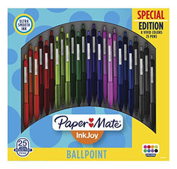 Paper Mate InkJoy 300RT Retractable Ballpoint Pen, Medium Point (1.0mm), Special Edition, 8 Vivid