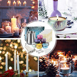 Aebor DIY Candle Making Kit Supplies, Candle Craft Tools Includes Candle Make Pouring Pot, Candle Wicks, Wicks Sticker, Candle Wicks Holder, Beeswax, Candles tins and Spoon.