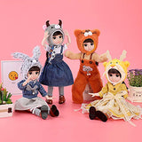 YIHANGG BJD Doll, 36CM Ball Jointed Doll Changed Dress DIY Toys with Full Set Clothes Shoes Wig Makeup, Gift for Birthday Festival Collection,D