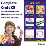 3 Bees & Me Flower Crafts Activity Kit for Kids | Fun DIY Arts Project for Girls and Boys | Perfect Birthday, Thanksgiving and Christmas Gift Idea for Children and Tweens Ages 4-12 Years Old and Up