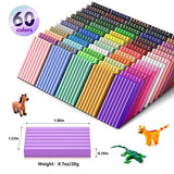 Aestd-ST Polymer Clay 60 Colors, Modeling Clay for Kids DIY Starter Kits, Oven Baked Model Clay, Non-Toxic, Non-Sticky,with Sculpting Tools, Ideal Gift for Children and Artists.