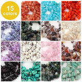 Chips Stone Beads for Jewelry Making, Crystal Stone Beads Kit, Natural Chip Stone Beads 5-8mm Irregular Gemstones Multicolored Rock Beads for Ring, Earrings, Necklace, Bracelet Making DIY Art Crafts