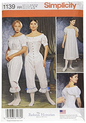 Simplicity 1139 Women's Civil War Historical Costume Sewing Pattern, Sizes 14-20