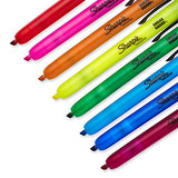 Sharpie 28101 Accent Retractable Highlighters, Chisel Tip, Assorted Colors, 8-Count