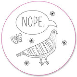 Snarky Embroidery Pattern Transfers (set of 10 hoop designs!)