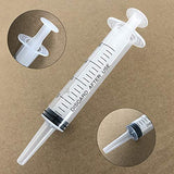 10 Pack Plastic Syringe, Sonku Measuring Syringe for Industrial and Measuring Multiple Uses Measuring Syringe Tools-20ml