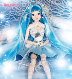 Aongneer BJD Dolls 1/6 DBS Doll 12 Inch 16 Ball Joint Doll DIY Toy Gift Rotatable Joints Lifelike Pose with Soft Blue Wig Nice Dress Shoes Beautiful Makeup Gift for Halloween Constellation Aquarius