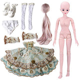 PSFS BJD Doll SD Doll 60cm/24inch,Princess Bride for Girl Gift and Dolls Collection ,Factory Outlet (As Shown)