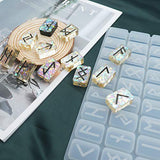 Sakolla Rune Stones Resin Mold, Futhark Energy Symbol Casting Molds for DIY Craft Jewelry Pendant Making, Friend Gift