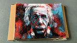 Albert Einstein Wall Art Homes Decorations for Living Room Oil Paintings Prints on Canvas Contemporary Art Abstract Painting Motivational Inspirational Science Posters Modern Framed Artwork 1 Pcs