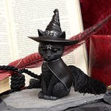 Black Gargoyle Cat Figurines Funny Garden Gnome Sculptures Baphomet Cat Statues Magic Cute Halloween Decor Gifts for Cat Lovers Yard Art for Gothic Home or Office Decoration Outdoor Indoor Patio Lawn