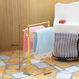 smallwoodi Doll House, Dollhouse, 1/6 1/12 Miniature Bathroom Towels Rack Set Dollhous-e Accessories Decor Toy