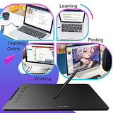 XP-Pen Deco 01 V2 Graphics Tablet 10x6.25 Inch Digital Drawing Tablet 8192-level Pressure Sensitivity Battery-Free Drawing Pen 8 Shortcut Keys for Digital Drawing Design Support Mac Windows Android