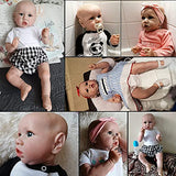 iCradle 22 Inch Reborn Baby Dolls, Realistic Newborn Baby Dolls, Lifelike Detailed Hand Painting Cloth Body Silicone Girls Babies Doll Toy Accessories Gift for Collection & Kids Age 3+