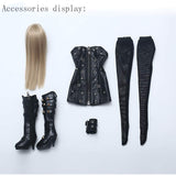 W&Y SD Doll 1/4 BJD Dolls Full Set 45.5cm 18inch Jointed Dolls Toy Action Figure Clothes + Makeup + Accessory, Best Gift for Girls