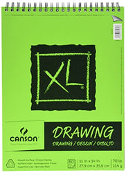 Canson XL Series Drawing Paper Pad, Micro Perforated, Smooth Surface, 70 Pound, 11 x 14 Inch, 60