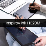Huion Inspiroy Ink H320M Drawing Tablet, Dual-Purpose LCD Writing Tablet 8192 Pen Pressure Battery-Free Stylus Tilt Function Android Supported with Sleeve Bag (Quartz Black)