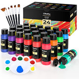 Ohuhu 36 Colors Watercolor Paint Tubes (12ML) + 24 Acrylic Paints Bottle (59ML)