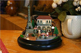 Flever Dollhouse Miniature DIY House Kit Creative Room With Furniture and Glass Cover for Romantic Artwork Gift( Romantic Paris )