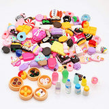 Miniature Food Toys - ANPHNIE 100pcs Mixed Cake Candy Bottles Miniature Dollhouse Accessories(2021 New)