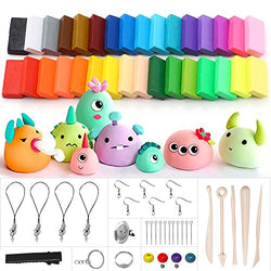 Polymer Clay, UBEGOOD 32 Blocks Oven Bake Molding Clay, DIY Colored Soft Air Dry Clay Kit, with