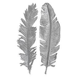 Uttermost Sparrow Silver Leaf 2-Piece Wall Art Set